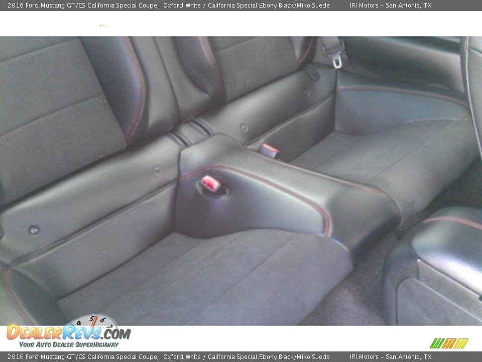 Rear Seat of 2016 Ford Mustang GT/CS California Special Coupe Photo #23