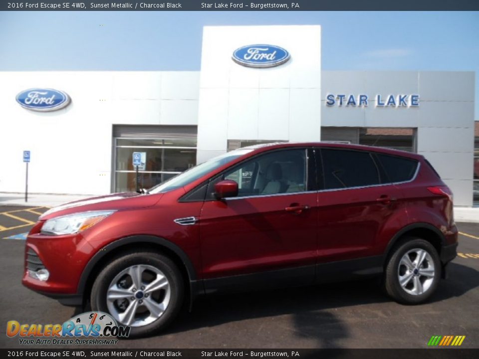 2016 Ford Escape SE 4WD Sunset Metallic / Charcoal Black Photo #1