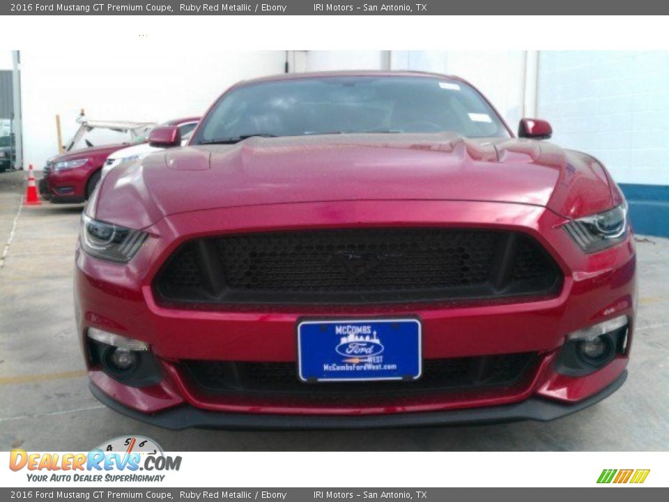 2016 Ford Mustang GT Premium Coupe Ruby Red Metallic / Ebony Photo #10