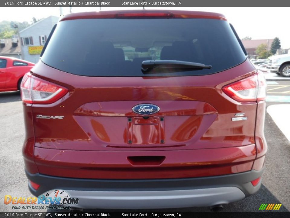 2016 Ford Escape SE 4WD Sunset Metallic / Charcoal Black Photo #7