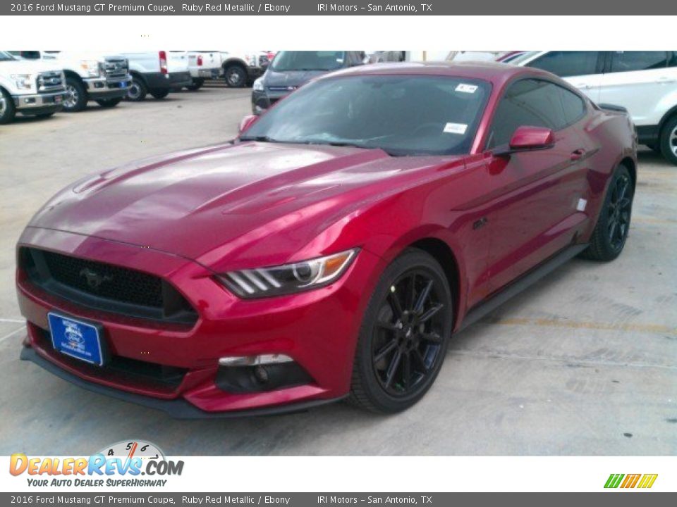 2016 Ford Mustang GT Premium Coupe Ruby Red Metallic / Ebony Photo #11