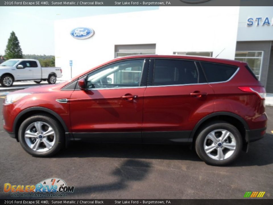 2016 Ford Escape SE 4WD Sunset Metallic / Charcoal Black Photo #10