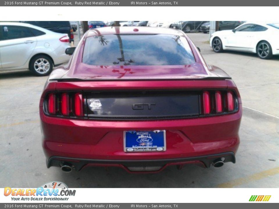 2016 Ford Mustang GT Premium Coupe Ruby Red Metallic / Ebony Photo #15
