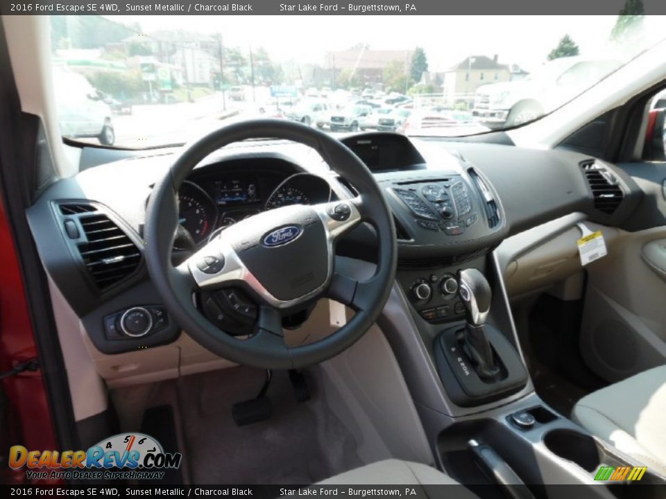 2016 Ford Escape SE 4WD Sunset Metallic / Charcoal Black Photo #13
