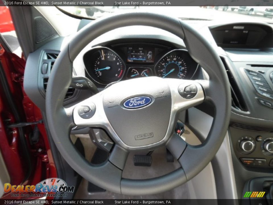 2016 Ford Escape SE 4WD Sunset Metallic / Charcoal Black Photo #17