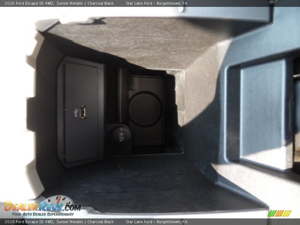 2016 Ford Escape SE 4WD Sunset Metallic / Charcoal Black Photo #19