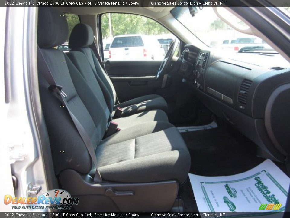 2012 Chevrolet Silverado 1500 LT Crew Cab 4x4 Silver Ice Metallic / Ebony Photo #17