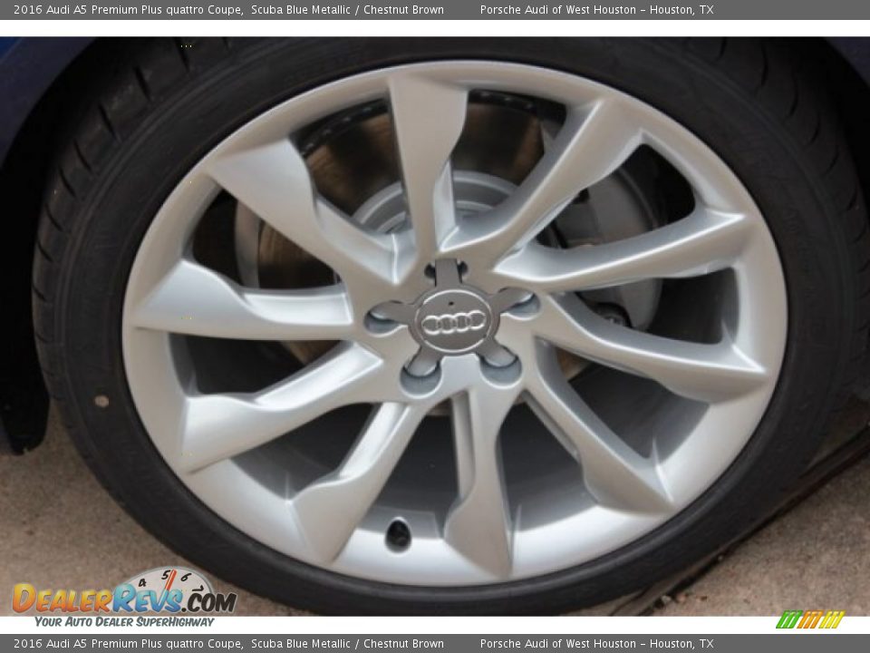2016 Audi A5 Premium Plus quattro Coupe Scuba Blue Metallic / Chestnut Brown Photo #4
