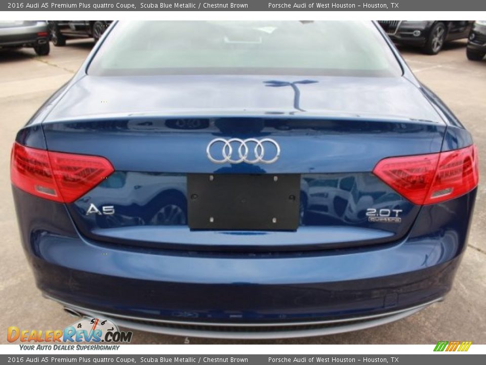 2016 Audi A5 Premium Plus quattro Coupe Scuba Blue Metallic / Chestnut Brown Photo #7