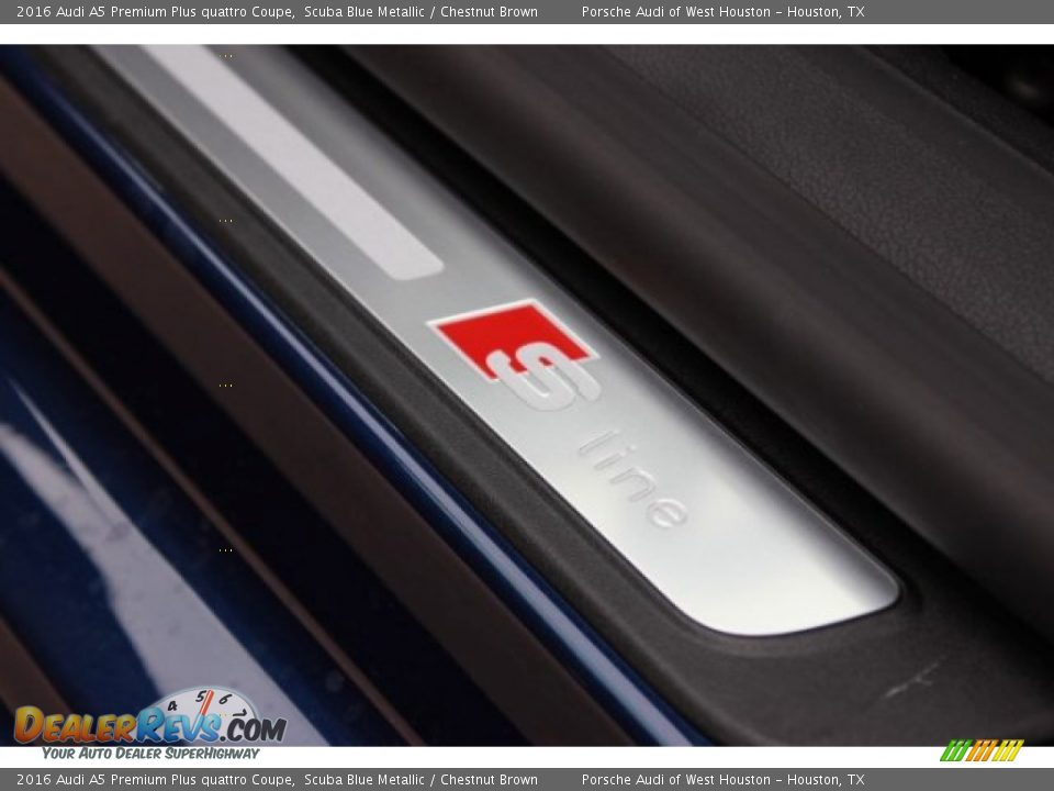 2016 Audi A5 Premium Plus quattro Coupe Scuba Blue Metallic / Chestnut Brown Photo #13
