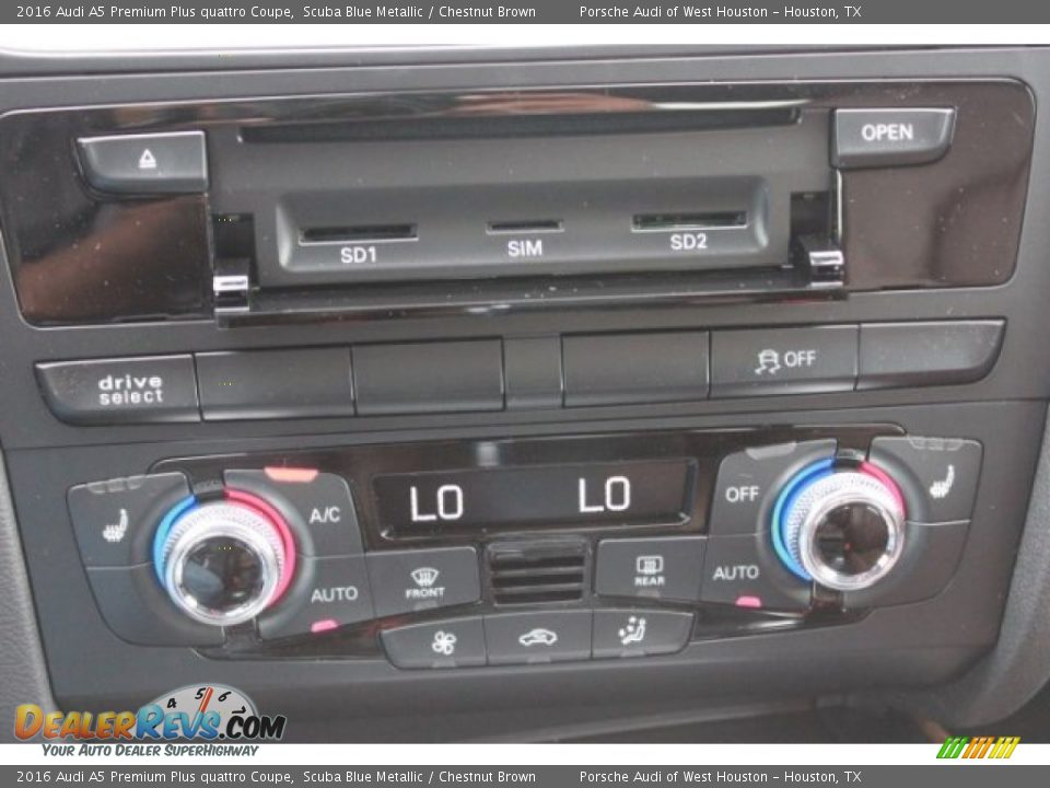 2016 Audi A5 Premium Plus quattro Coupe Scuba Blue Metallic / Chestnut Brown Photo #19