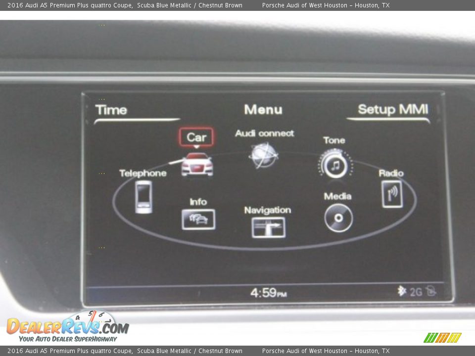 2016 Audi A5 Premium Plus quattro Coupe Scuba Blue Metallic / Chestnut Brown Photo #26