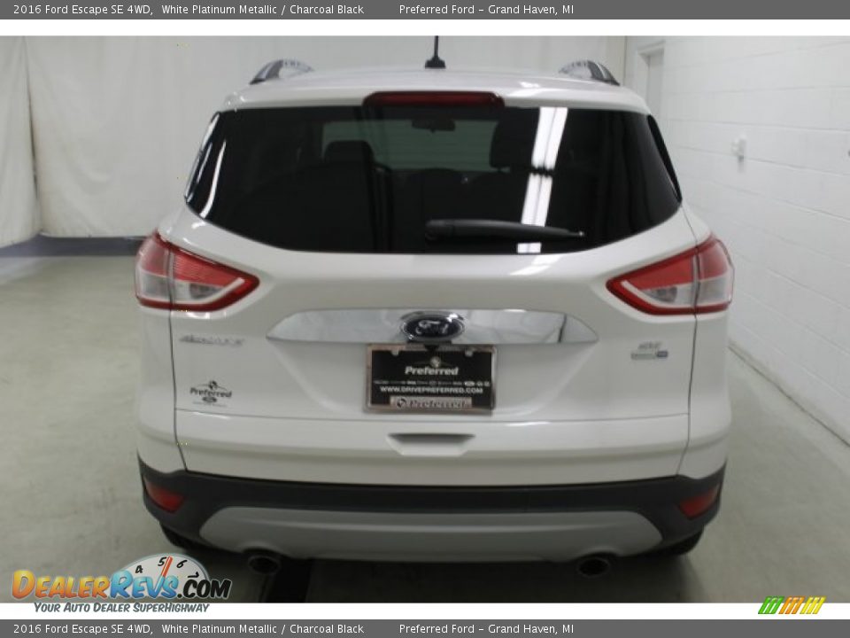 2016 Ford Escape SE 4WD White Platinum Metallic / Charcoal Black Photo #5