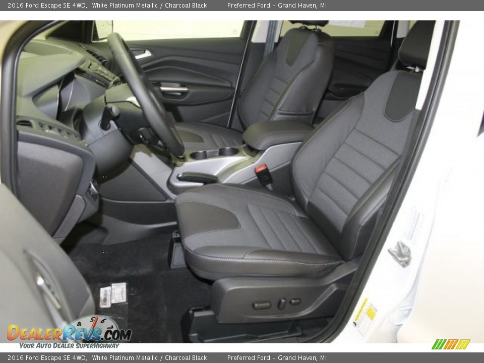 2016 Ford Escape SE 4WD White Platinum Metallic / Charcoal Black Photo #7