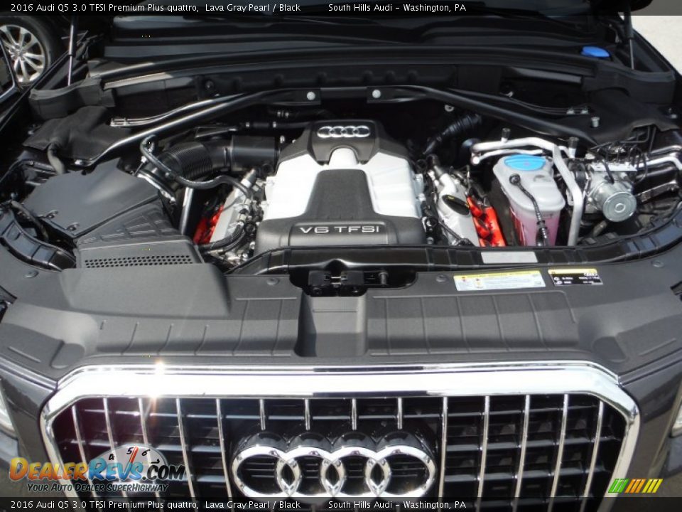 2016 Audi Q5 3.0 TFSI Premium Plus quattro Lava Gray Pearl / Black Photo #17