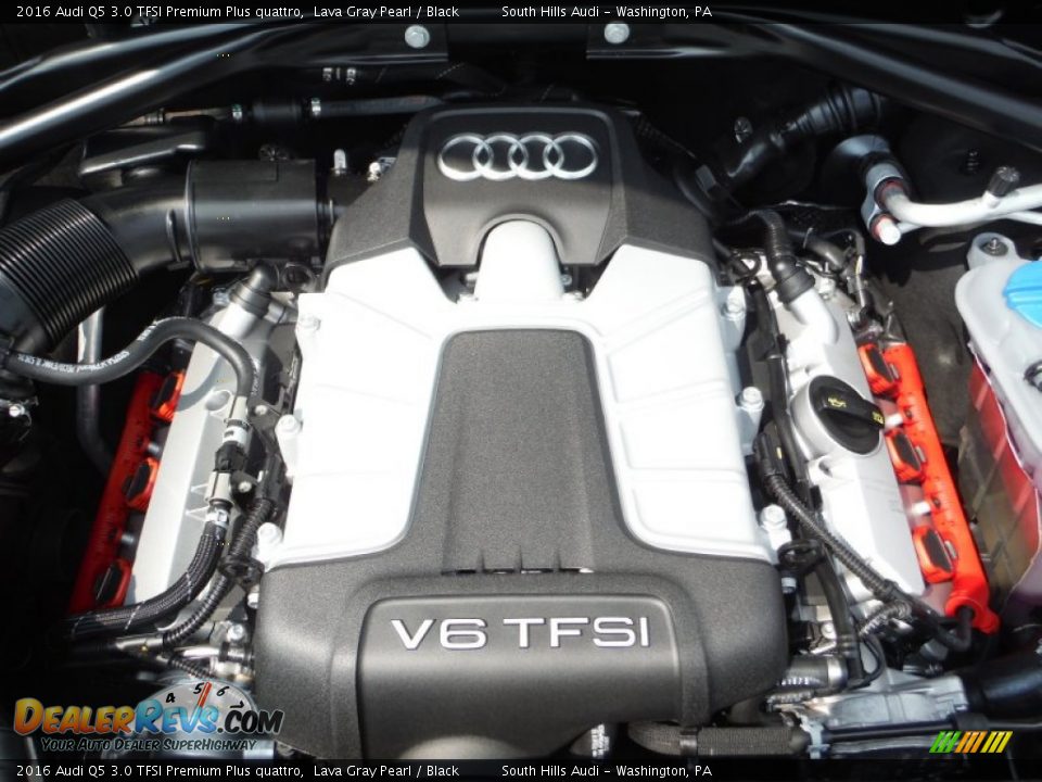 2016 Audi Q5 3.0 TFSI Premium Plus quattro Lava Gray Pearl / Black Photo #18