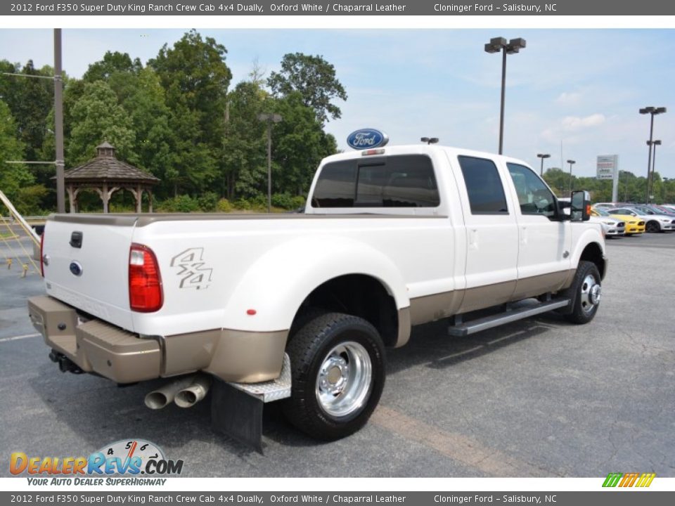 2012 Ford F350 Super Duty King Ranch Crew Cab 4x4 Dually Oxford White / Chaparral Leather Photo #3