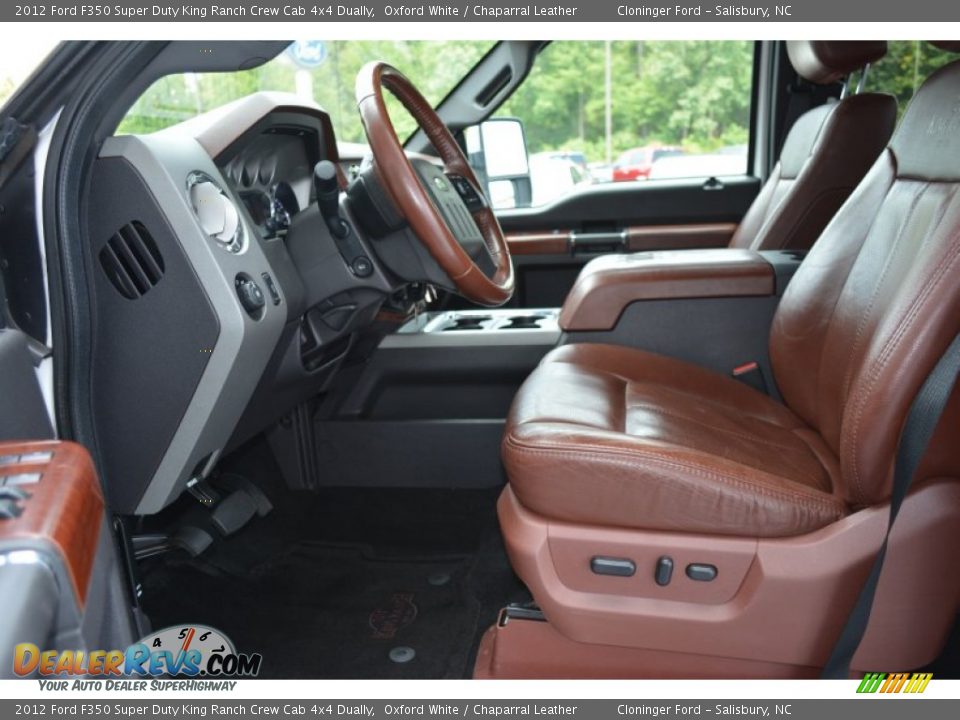 2012 Ford F350 Super Duty King Ranch Crew Cab 4x4 Dually Oxford White / Chaparral Leather Photo #12