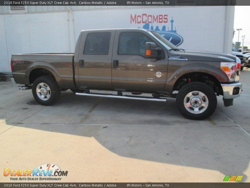 2016 Ford F250 Super Duty XLT Crew Cab 4x4 Caribou Metallic / Adobe Photo #3