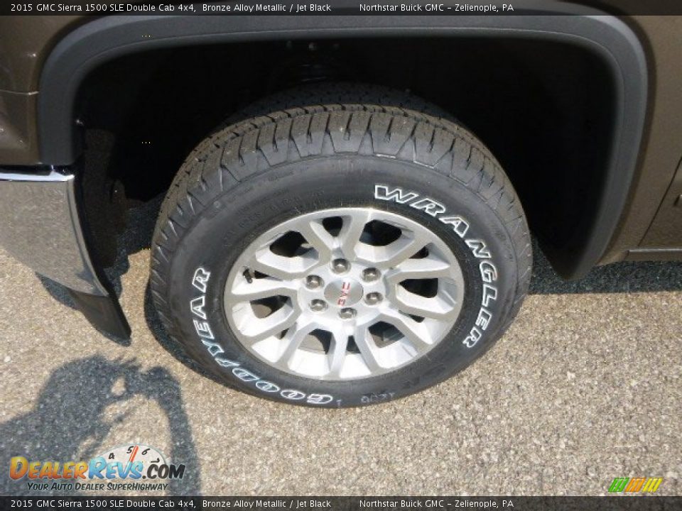 2015 GMC Sierra 1500 SLE Double Cab 4x4 Bronze Alloy Metallic / Jet Black Photo #2