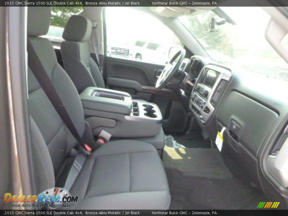 2015 GMC Sierra 1500 SLE Double Cab 4x4 Bronze Alloy Metallic / Jet Black Photo #10