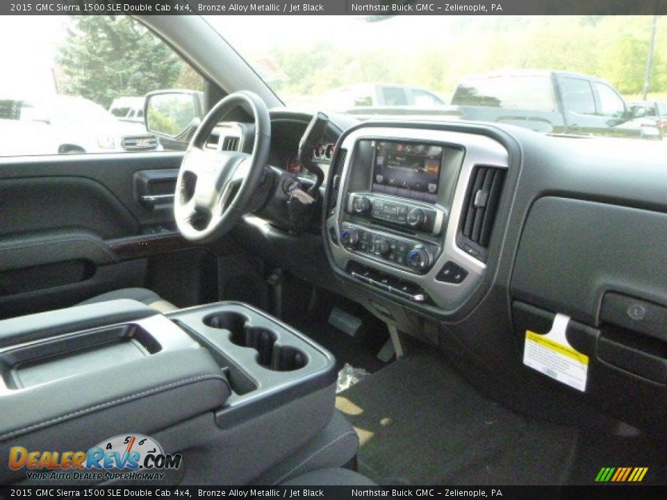 2015 GMC Sierra 1500 SLE Double Cab 4x4 Bronze Alloy Metallic / Jet Black Photo #11