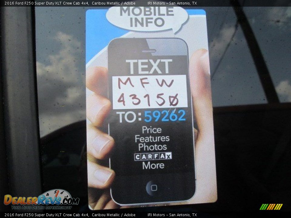 2016 Ford F250 Super Duty XLT Crew Cab 4x4 Caribou Metallic / Adobe Photo #30