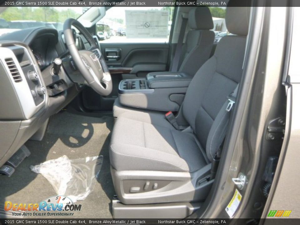 2015 GMC Sierra 1500 SLE Double Cab 4x4 Bronze Alloy Metallic / Jet Black Photo #14