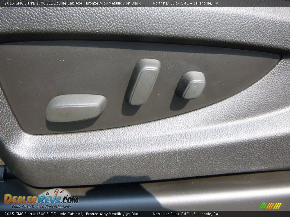 2015 GMC Sierra 1500 SLE Double Cab 4x4 Bronze Alloy Metallic / Jet Black Photo #17