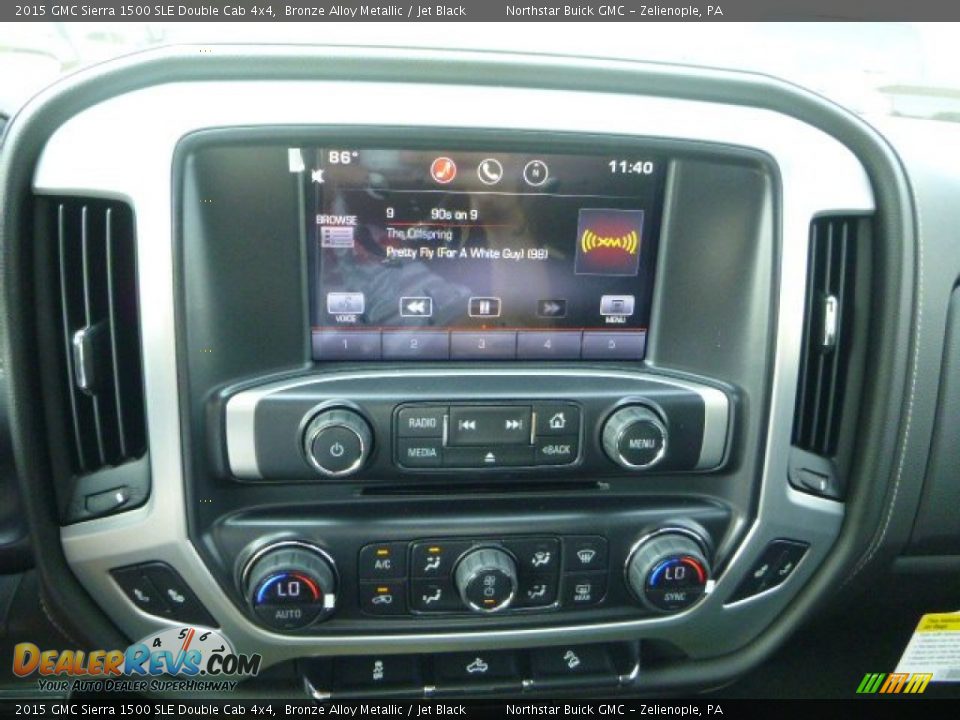 2015 GMC Sierra 1500 SLE Double Cab 4x4 Bronze Alloy Metallic / Jet Black Photo #18