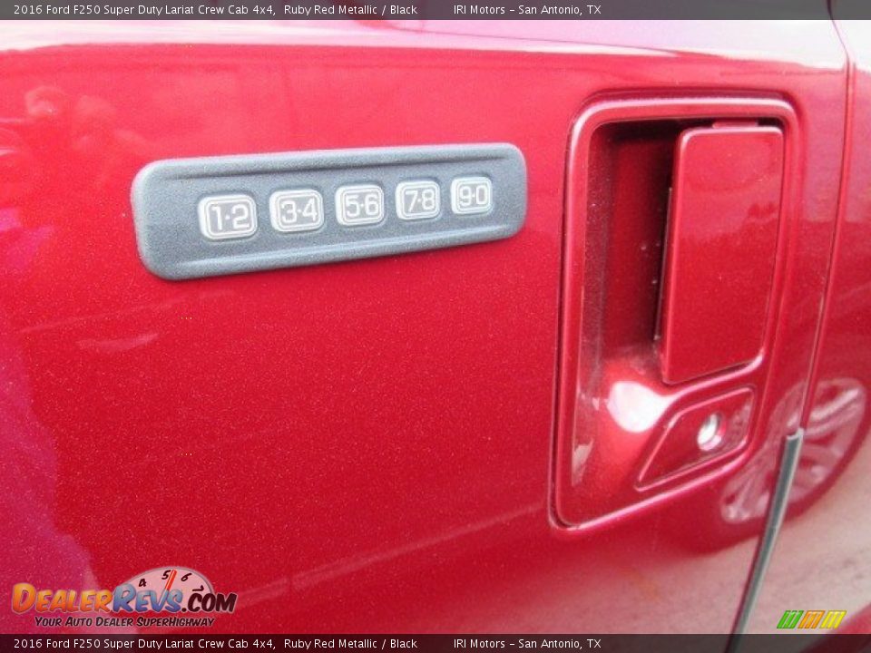 2016 Ford F250 Super Duty Lariat Crew Cab 4x4 Ruby Red Metallic / Black Photo #15