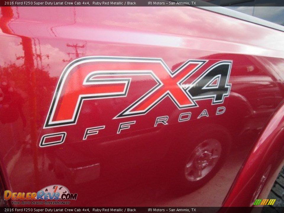 2016 Ford F250 Super Duty Lariat Crew Cab 4x4 Ruby Red Metallic / Black Photo #29