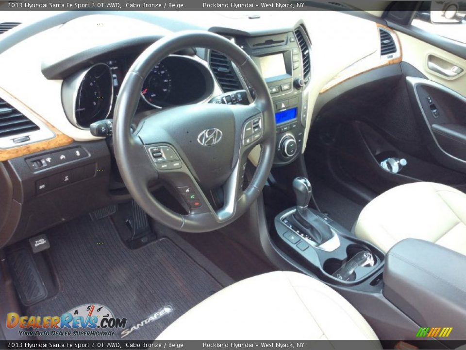 2013 Hyundai Santa Fe Sport 2.0T AWD Cabo Bronze / Beige Photo #9