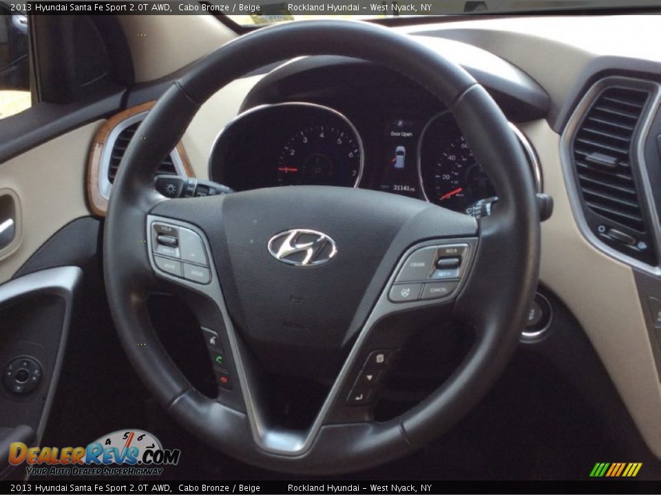 2013 Hyundai Santa Fe Sport 2.0T AWD Cabo Bronze / Beige Photo #17