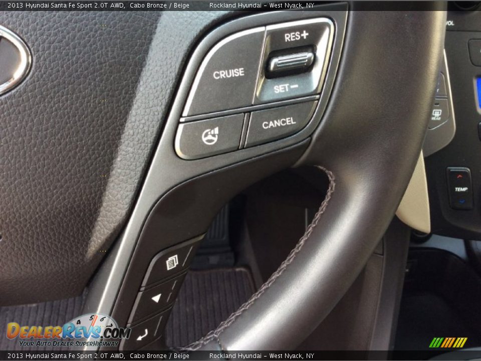 2013 Hyundai Santa Fe Sport 2.0T AWD Cabo Bronze / Beige Photo #19