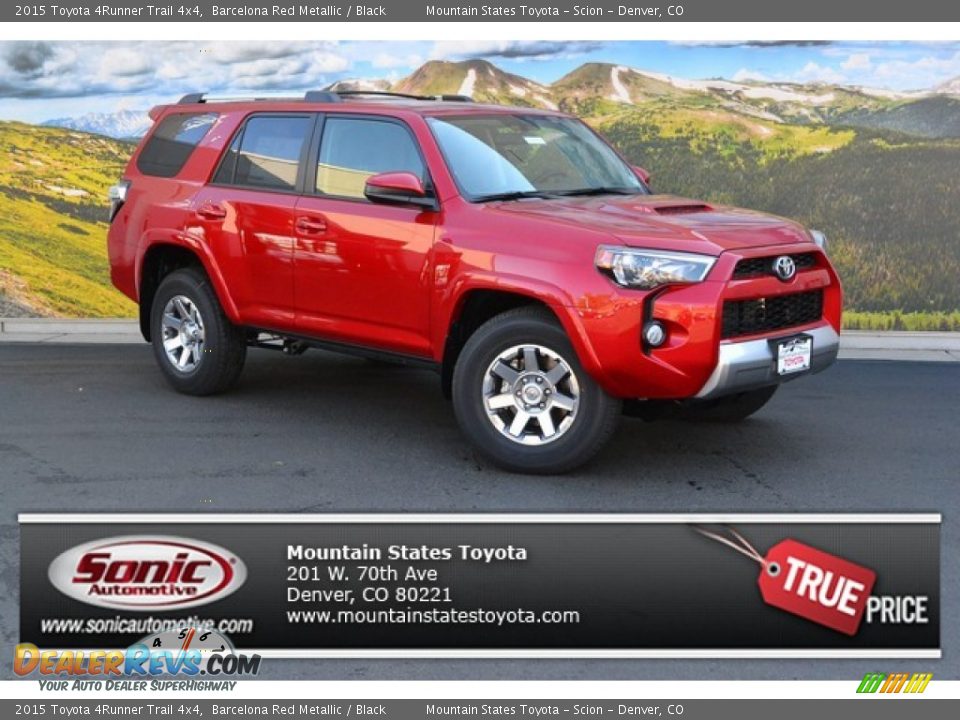 2015 Toyota 4Runner Trail 4x4 Barcelona Red Metallic / Black Photo #1