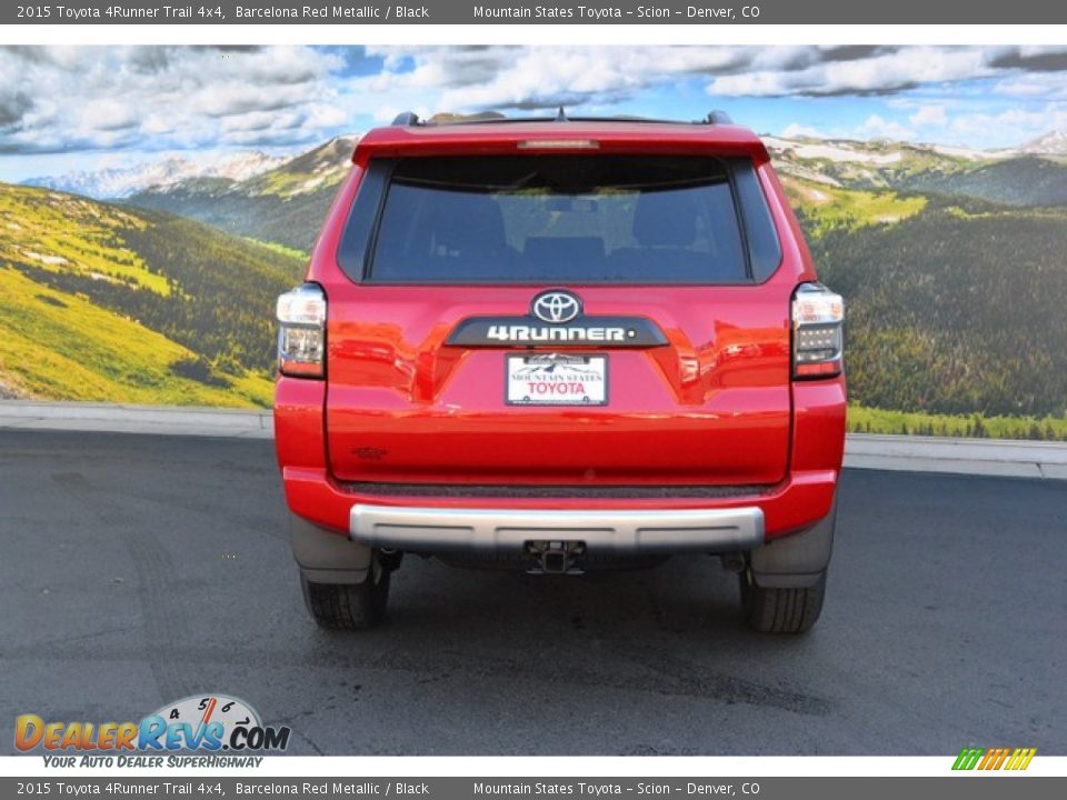 2015 Toyota 4Runner Trail 4x4 Barcelona Red Metallic / Black Photo #4