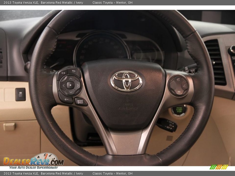 2013 Toyota Venza XLE Steering Wheel Photo #6