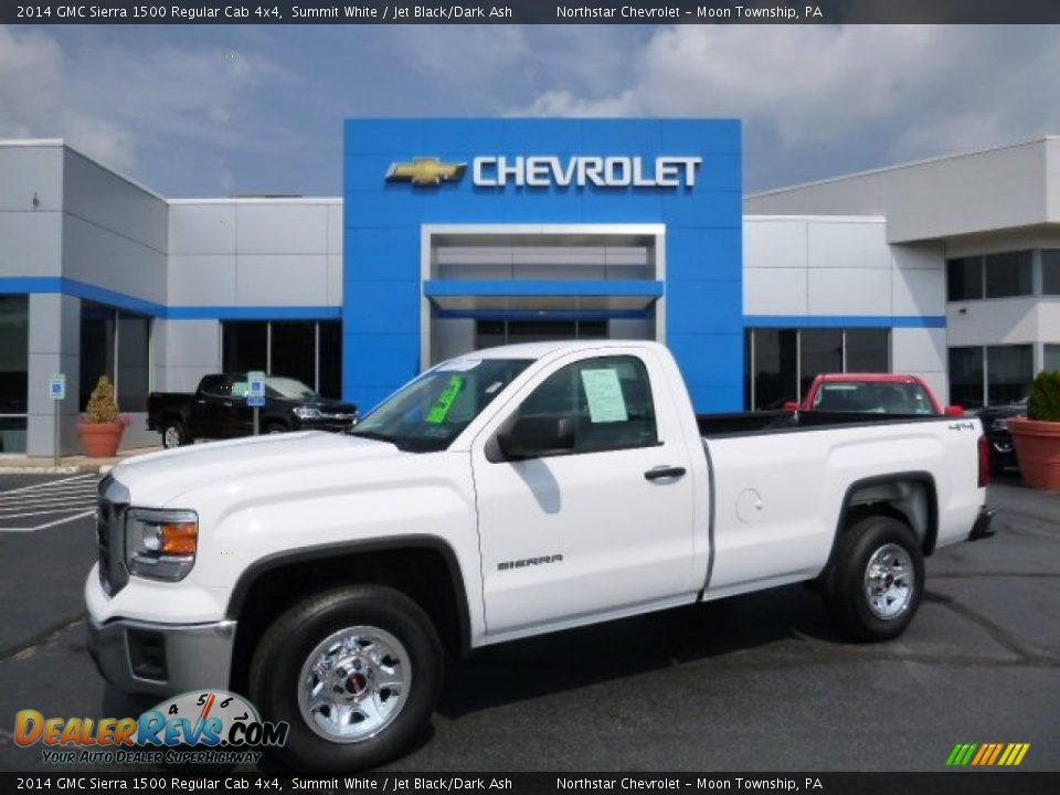 2014 GMC Sierra 1500 Regular Cab 4x4 Summit White / Jet Black/Dark Ash Photo #1