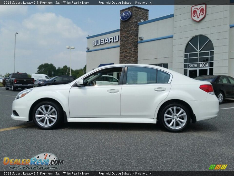 2013 Subaru Legacy 2.5i Premium Satin White Pearl / Ivory Photo #6