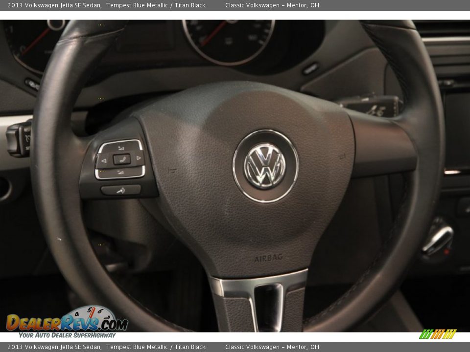 2013 Volkswagen Jetta SE Sedan Tempest Blue Metallic / Titan Black Photo #6