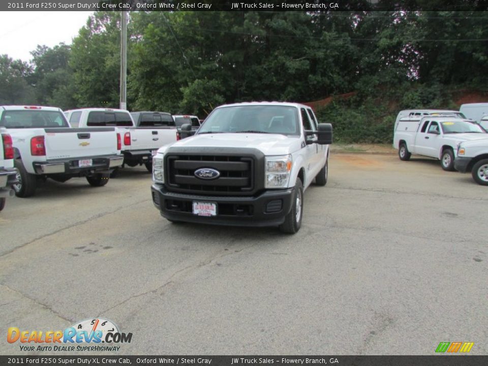 2011 Ford F250 Super Duty XL Crew Cab Oxford White / Steel Gray Photo #1