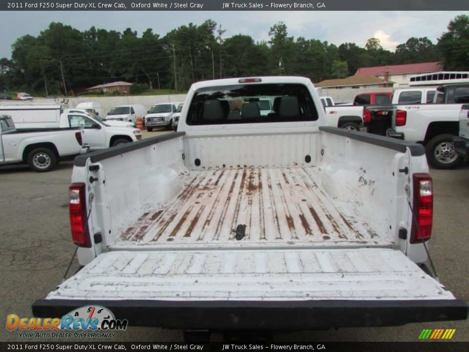 2011 Ford F250 Super Duty XL Crew Cab Oxford White / Steel Gray Photo #10