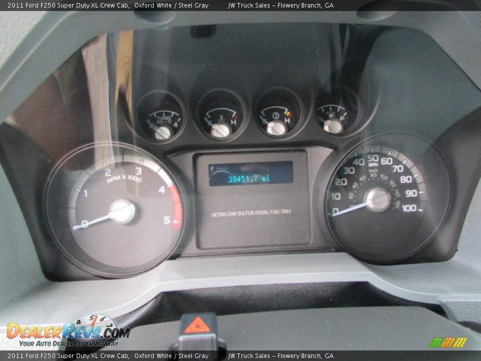 2011 Ford F250 Super Duty XL Crew Cab Oxford White / Steel Gray Photo #27