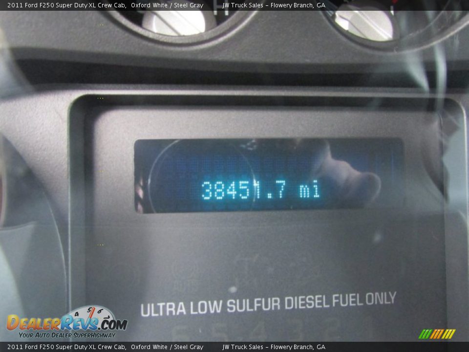 2011 Ford F250 Super Duty XL Crew Cab Oxford White / Steel Gray Photo #28