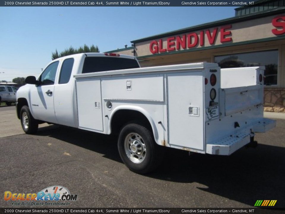 2009 Chevrolet Silverado 2500HD LT Extended Cab 4x4 Summit White / Light Titanium/Ebony Photo #4