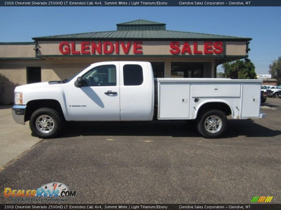 2009 Chevrolet Silverado 2500HD LT Extended Cab 4x4 Summit White / Light Titanium/Ebony Photo #5