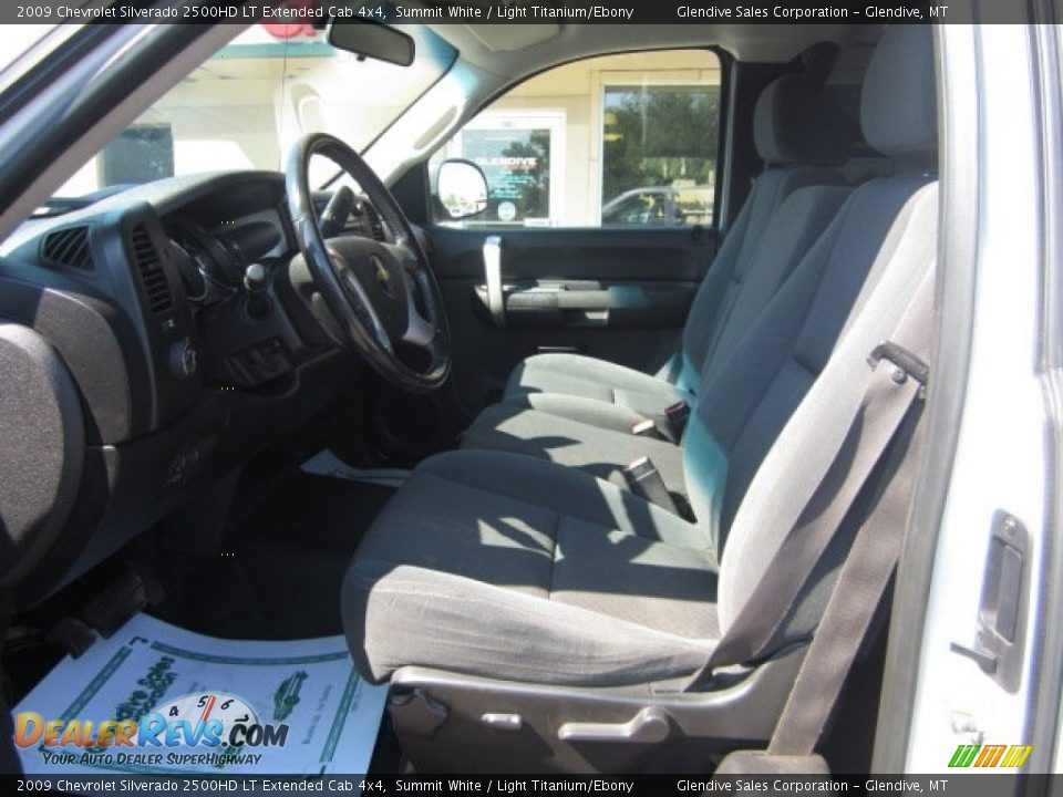 2009 Chevrolet Silverado 2500HD LT Extended Cab 4x4 Summit White / Light Titanium/Ebony Photo #7