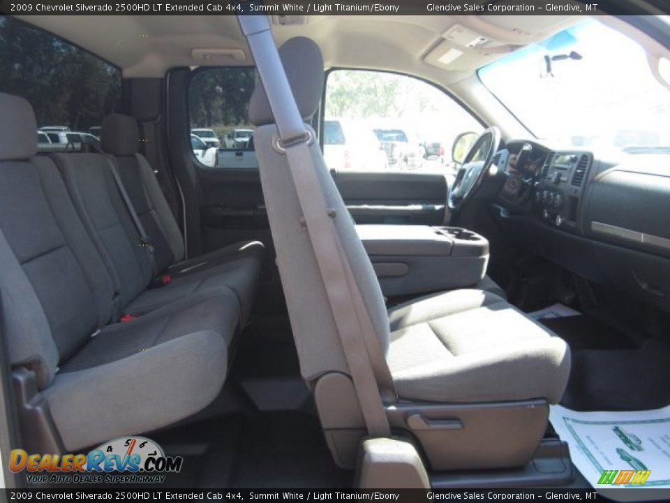 2009 Chevrolet Silverado 2500HD LT Extended Cab 4x4 Summit White / Light Titanium/Ebony Photo #8