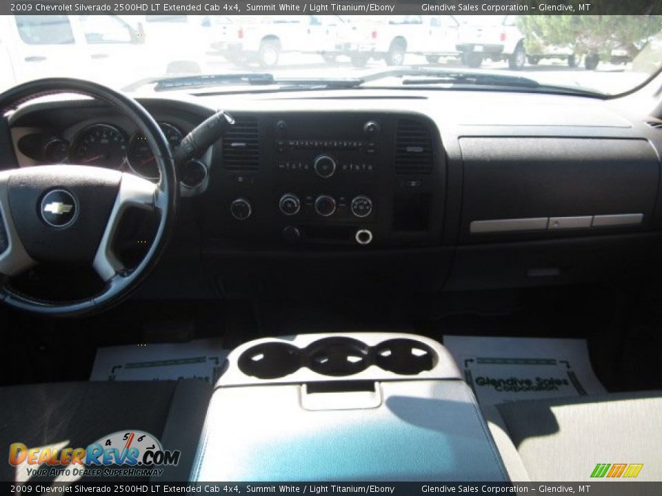 2009 Chevrolet Silverado 2500HD LT Extended Cab 4x4 Summit White / Light Titanium/Ebony Photo #9